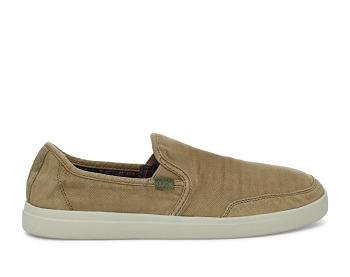 Sanuk Vagabond Slip On Sneaker Wash Veganska Skor Herr Khaki | Sverige 438JPQ